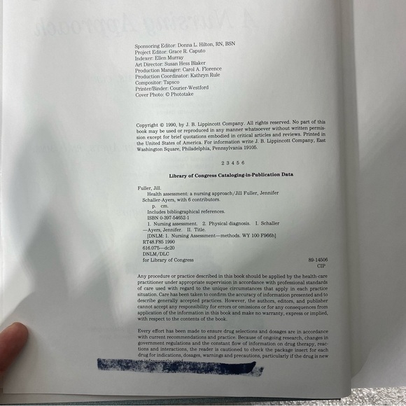 Vintage Health Assessment: A Nursing Approach Text Book - Picture 8 of 16